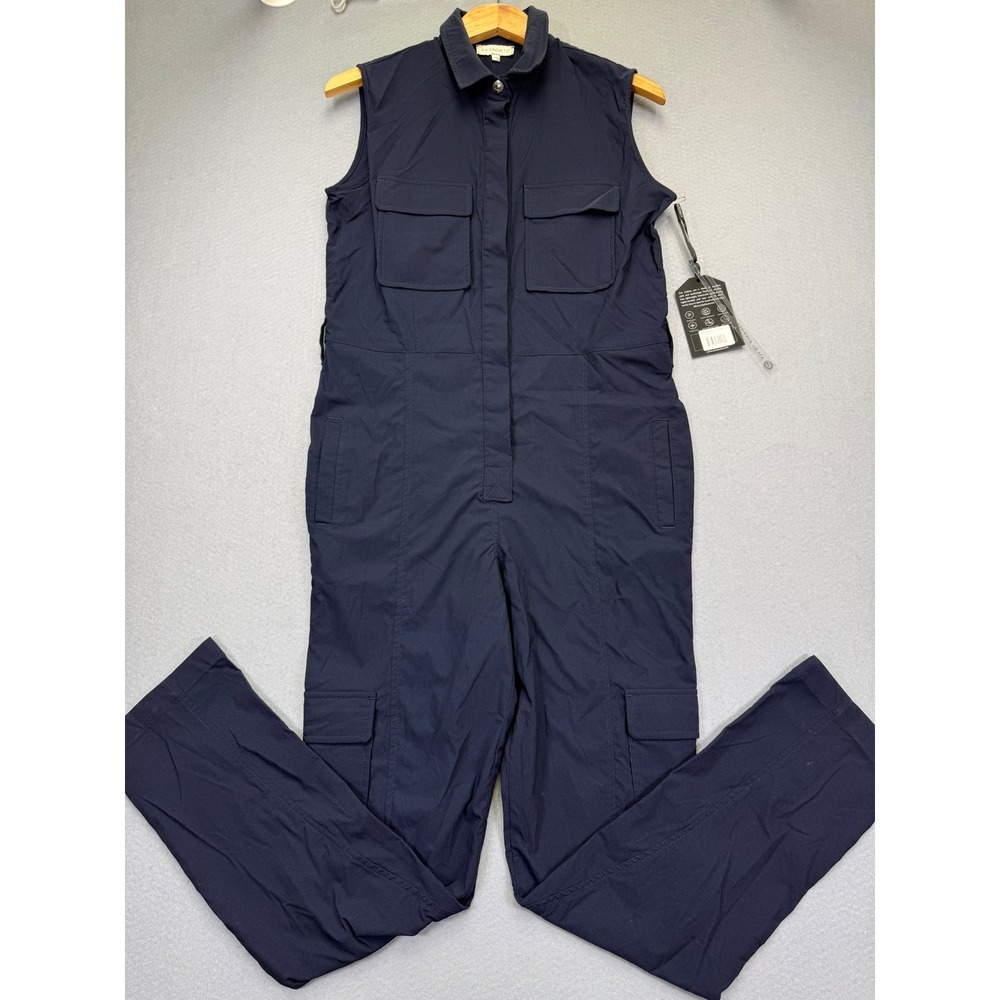Anatomie Lola Navy Blue Sleeveless Utility Jumpsuit AA5606SU Size Small NWT